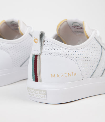Adidas x Magenta Matchcourt Shoes - White / Gold / Gum