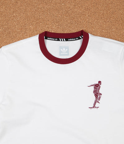 Adidas x Magenta T-Shirt - White / Collegiate Burgundy
