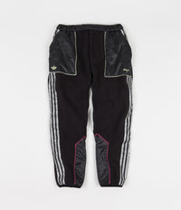 Adidas x Metropolitan Fleece Track Pants - Black / Yellow Tint / Real Magenta