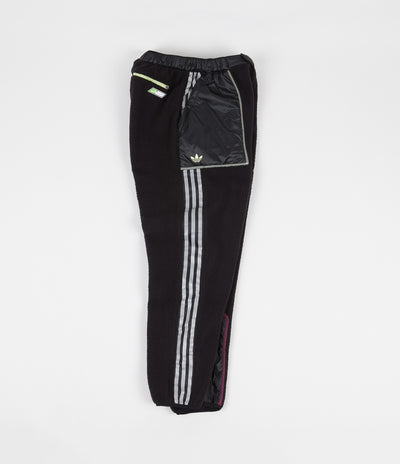 Adidas x Metropolitan Fleece Track Pants - Black / Yellow Tint / Real Magenta