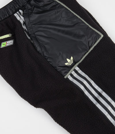 Adidas x Metropolitan Fleece Track Pants - Black / Yellow Tint / Real Magenta