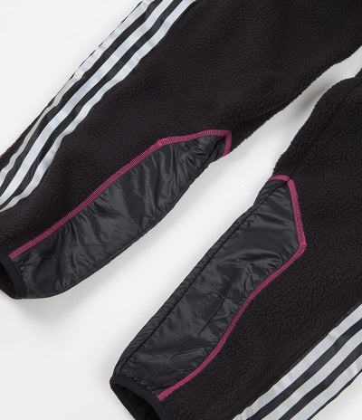 Adidas x Metropolitan Fleece Track Pants - Black / Yellow Tint / Real Magenta