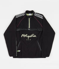 Adidas x Metropolitan Pullover Fleece - Black / Yellow Tint / Real Magenta
