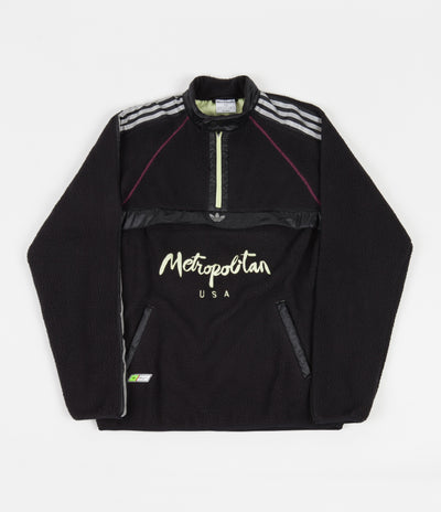 Adidas x Metropolitan Pullover Fleece - Black / Yellow Tint / Real Magenta