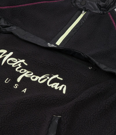 Adidas x Metropolitan Pullover Fleece - Black / Yellow Tint / Real Magenta