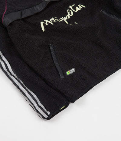 Adidas x Metropolitan Pullover Fleece - Black / Yellow Tint / Real Magenta