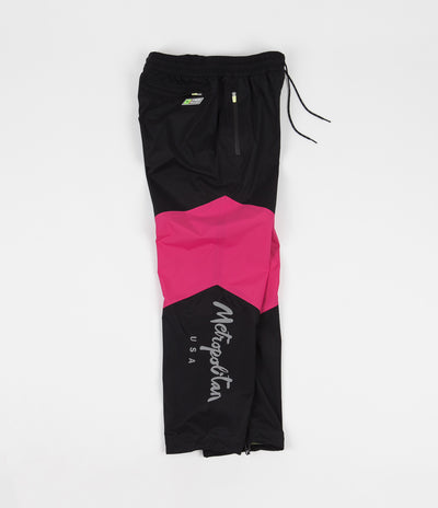 Adidas x Metropolitan Track Pants - Black / Real Magenta / Yellow Tint