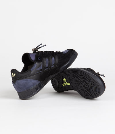 Adidas x Mike Arnold Handball Top Shoes - Core Black / Shadow Navy / Pulse Yellow