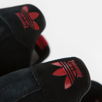 Adidas x Thrasher Superstar Adv Shoes - Core Black / Scarlet / Gold Metallic thumbnail