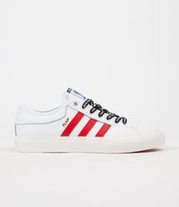 Adidas x Trap Lord Ferg Matchcourt Shoes - White / Scarlet