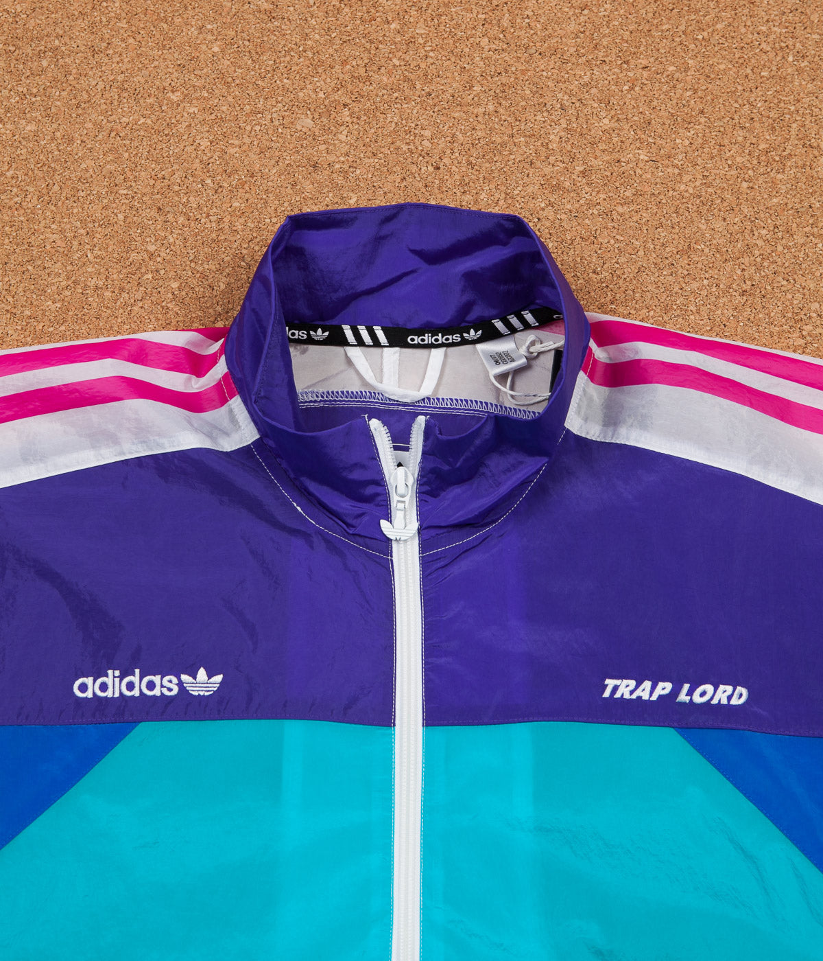 Adidas x Trap Lord Ferg Windbreaker Jacket - White / Energy Ink ...