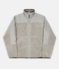 Adidas Zip Fleece - Feather Grey / Orange
