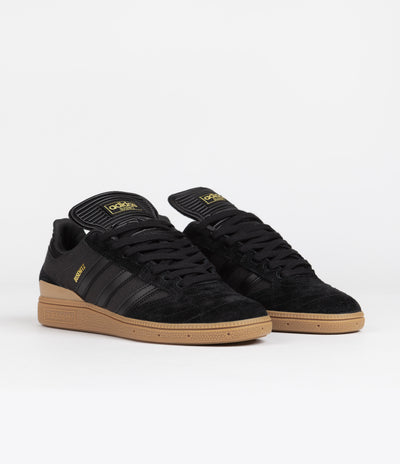 Adidas Busenitz Shoes - Core Black / Carbon / Gold Metallic