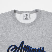 Alltimers Cursive Crewneck Sweatshirt - Heather Grey thumbnail