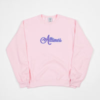 Alltimers Cursive Crewneck Sweatshirt - Pink thumbnail