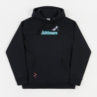 Alltimers Embroidered Bugged Out Broadway Hoodie - Navy thumbnail