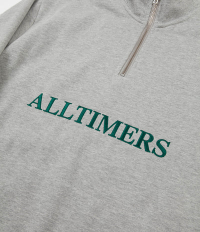 Alltimers Nextel Quarter Zip Sweatshirt - Heather Grey