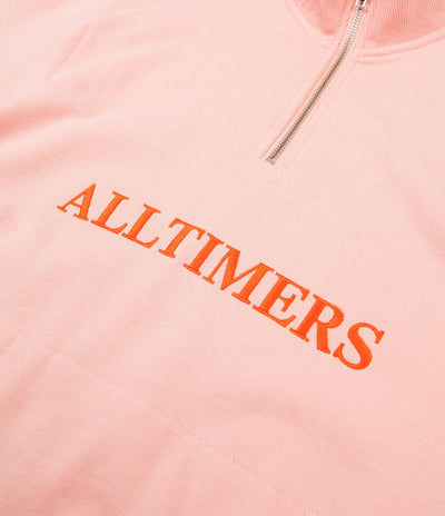 Alltimers Nextel Quarter Zip Sweatshirt - Pink