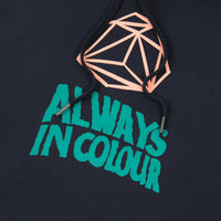 Always in Colour Geometric Hoodie - Navy thumbnail