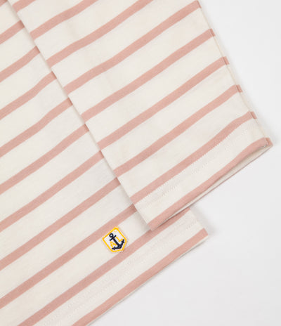 Armor Lux Breton Long Sleeve T-Shirt - Nature / Pink Atlas