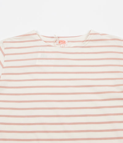 Armor Lux Breton Long Sleeve T-Shirt - Nature / Pink Atlas