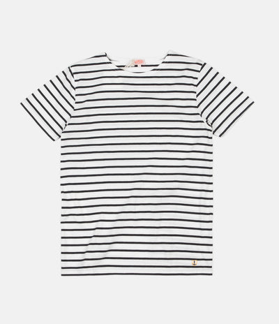 Armor Lux Breton Sailor Striped T-Shirt - Milk / Ebony