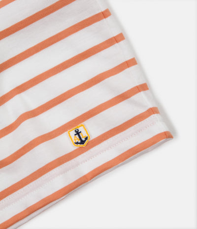 Armor Lux Breton Sailor Striped T-Shirt - Milk / Melon
