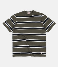 Armor Lux Heritage Bane T-Shirt - Epicea / Milk / Rich Navy