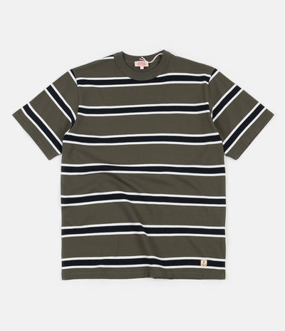 Armor Lux Heritage Bane T-Shirt - Epicea / Milk / Rich Navy