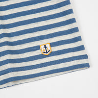 Armor Lux Heritage Striped Pocket T-Shirt - Moody Blue / Nature thumbnail