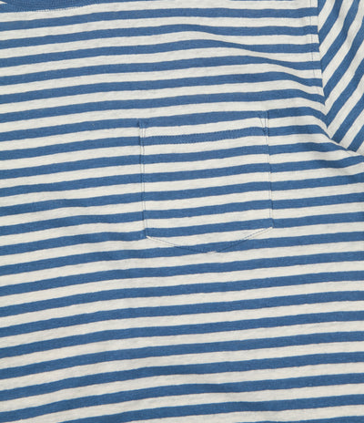 Armor Lux Heritage Striped Pocket T-Shirt - Moody Blue / Nature
