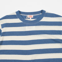 Armor Lux Heritage Striped Round Collar T-Shirt - Moody Blue / Nature thumbnail