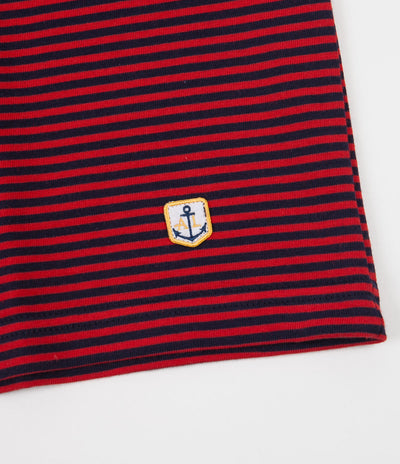 Armor Lux Heritage Striped T-Shirt - Navy / Red