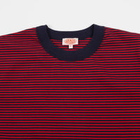 Armor Lux Heritage Striped T-Shirt - Navy / Red thumbnail