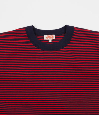 Armor Lux Heritage Striped T-Shirt - Navy / Red