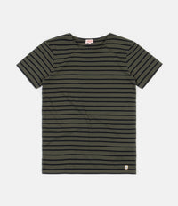 Armor Lux Striped Breton T-Shirt - Epicea Green / Rich Navy
