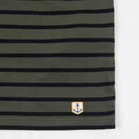 Armor Lux Striped Breton T-Shirt - Epicea Green / Rich Navy thumbnail