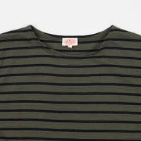 Armor Lux Striped Breton T-Shirt - Epicea Green / Rich Navy thumbnail