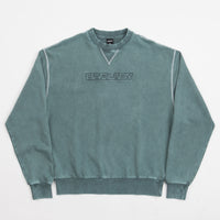 Baglady Acid Wash Crewneck Sweatshirt - Turquoise thumbnail