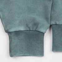 Baglady Acid Wash Crewneck Sweatshirt - Turquoise thumbnail