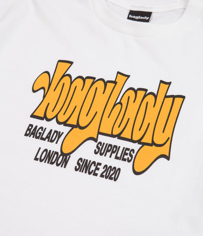 Baglady Stretch Logo T-Shirt - White