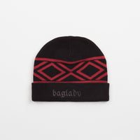 Baglady Tyson Beanie - Black / Red thumbnail
