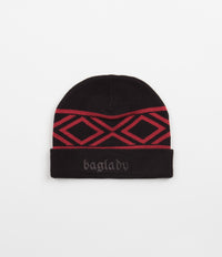 Baglady Tyson Beanie - Black / Red