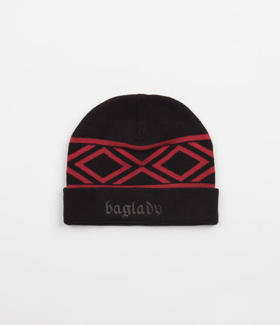 Baglady Tyson Beanie - Black / Red