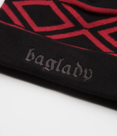 Baglady Tyson Beanie - Black / Red