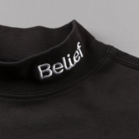 Belief Connect Mock Neck Long Sleeve T-Shirt - Black thumbnail