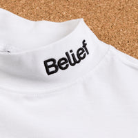 Belief Connect Mock Neck Long Sleeve T-Shirt - White thumbnail