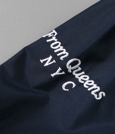 Belief Message Windbreaker Jacket - Navy