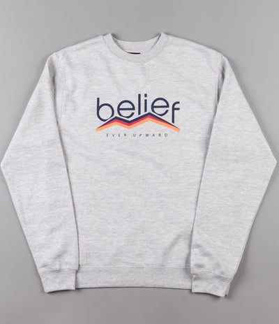 Belief Peak Crewneck Sweatshirt - Ash Heather