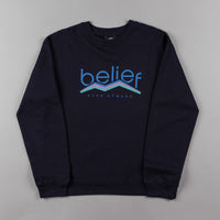 Belief Peak Crewneck Sweatshirt - Navy thumbnail